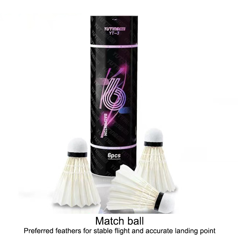 Badminton Bwf - 3/6Pcs White Goose Feather Badminton Balls