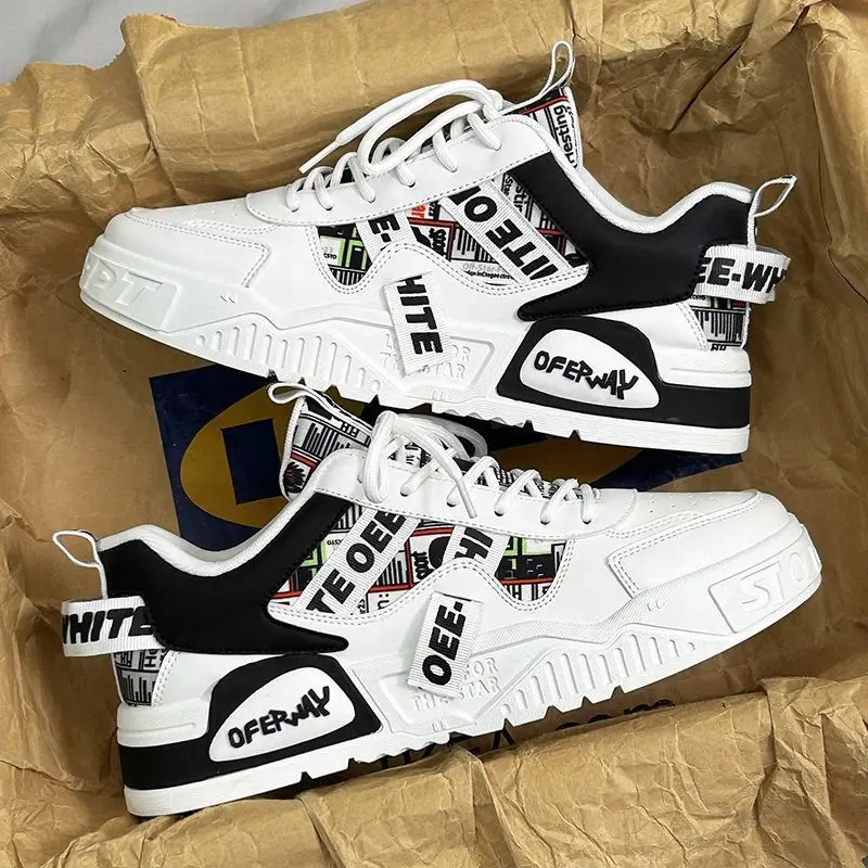 Badminton Shoes - Casual Fashion Leather Sneakers New Skateboard