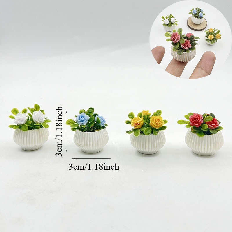 1pc Miniature Rose Plant Potte - Badminton Live review and price