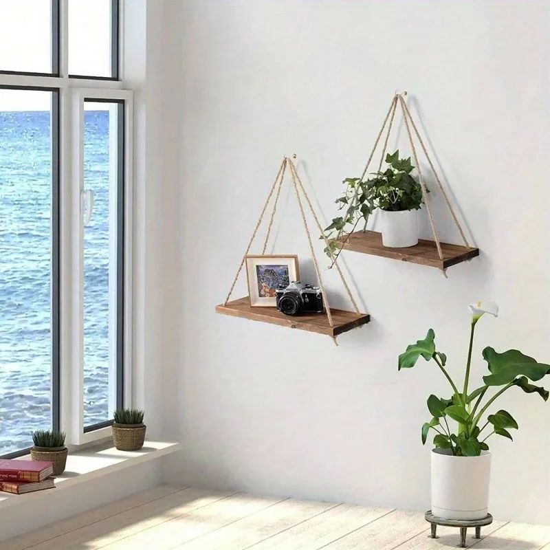 1PC Wooden Swing Hanging Hemp  - Badminton Live review and price