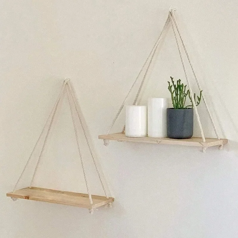 1PC Wooden Swing Hanging Hemp  - Badminton Live review and price