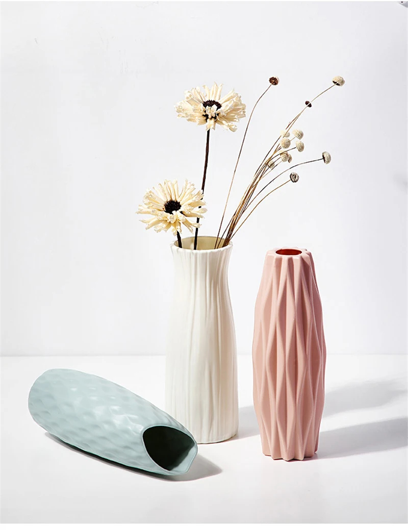 1pc Nordic Plastic Vase Simple - Badminton Live review and price