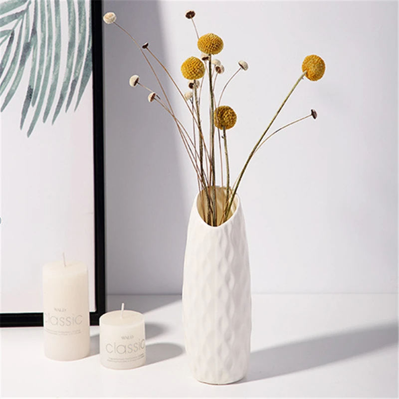 1pc Nordic Plastic Vase Simple - Badminton Live review and price