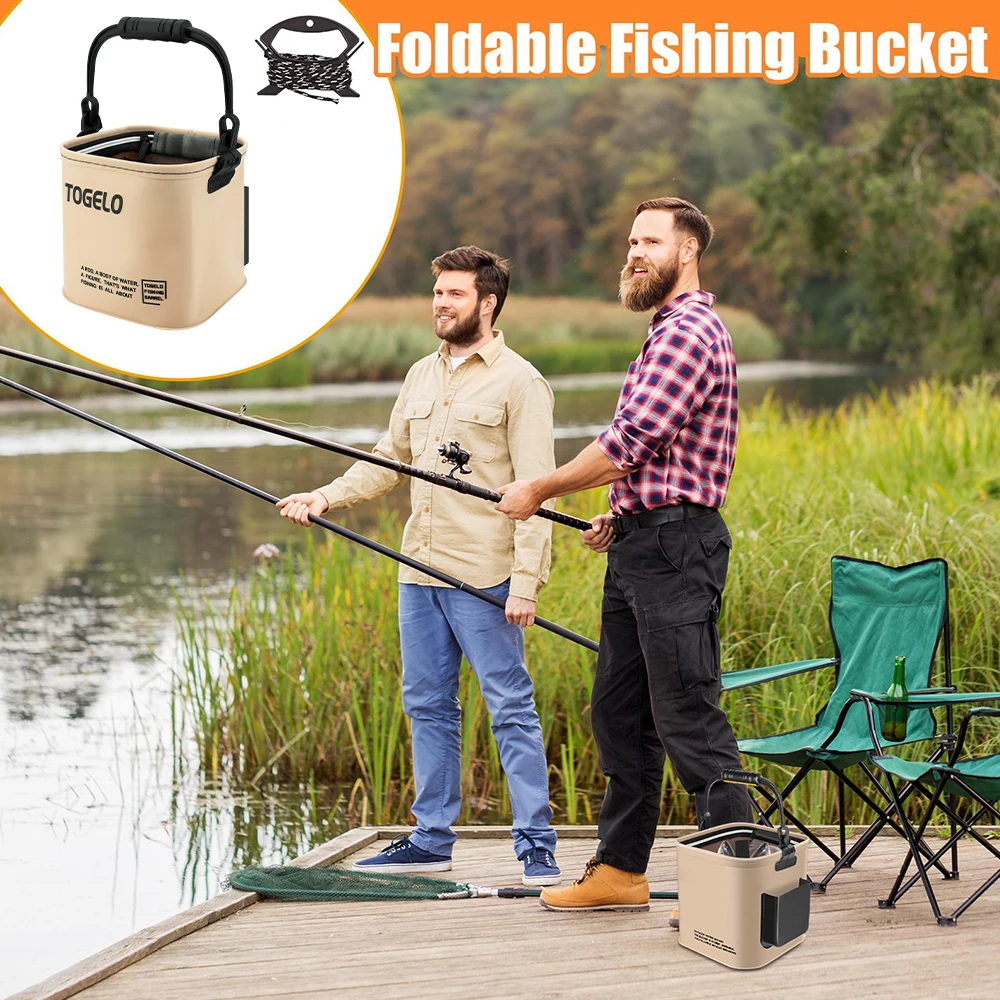 Outdoor Fishing Bucket Foldabl - Badminton Live review and price