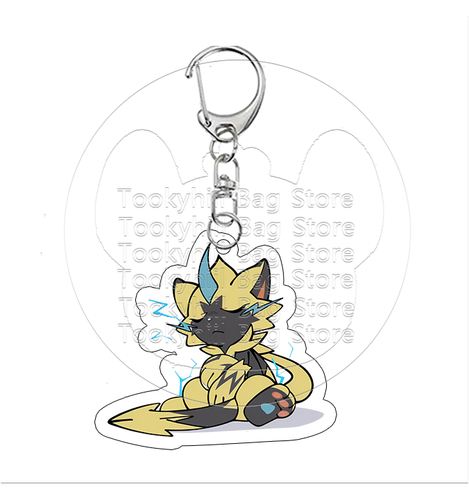 Zeraora  Acrylic Keychain Q Ve - Badminton Meme review and price