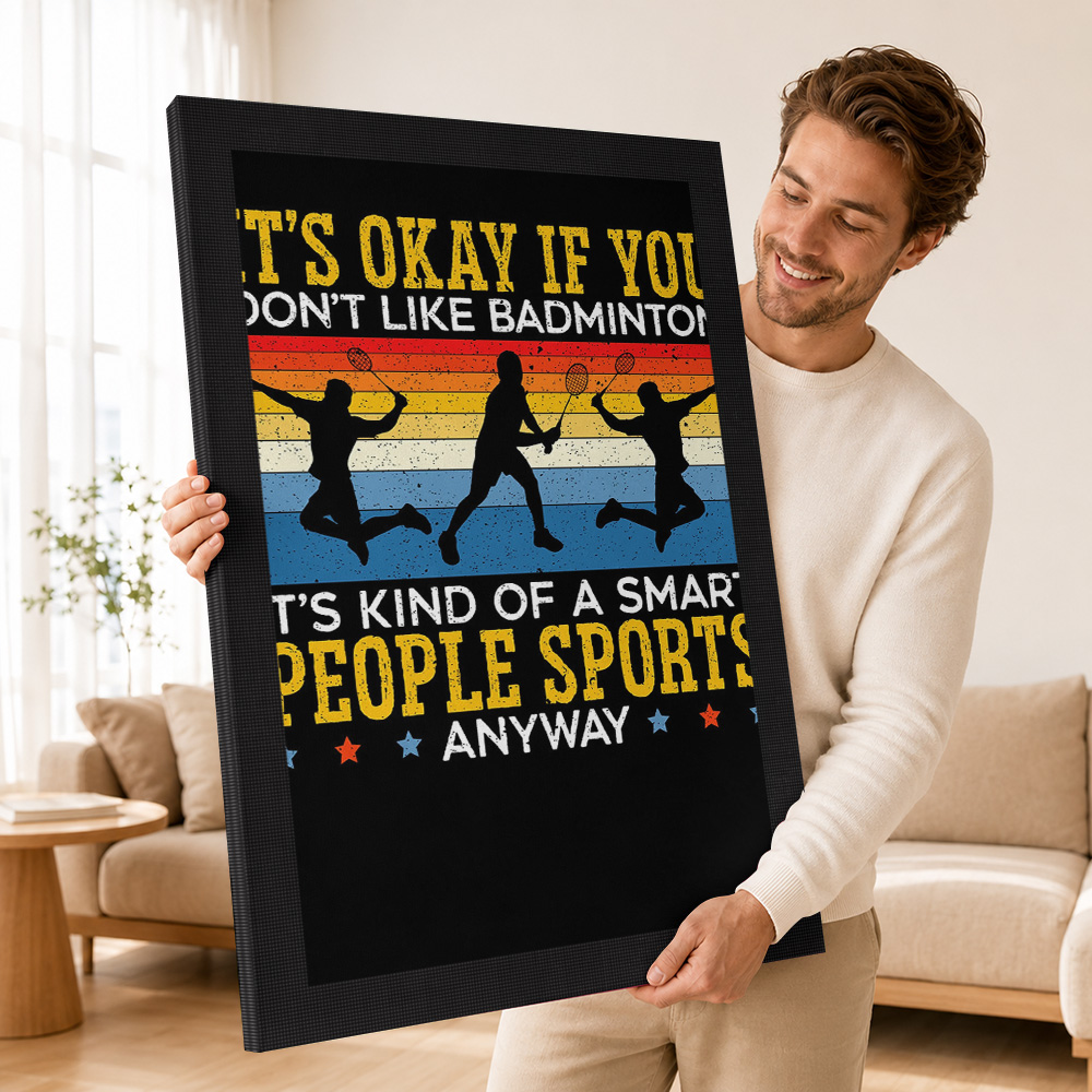 Badminton Player Canvas Poster - Badminton Photo review and price