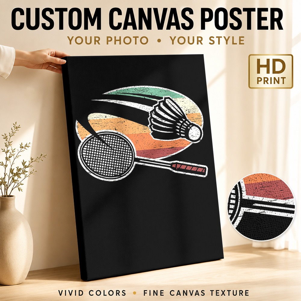 Badminton Canvas Painting Post - Badminton Photo review and price