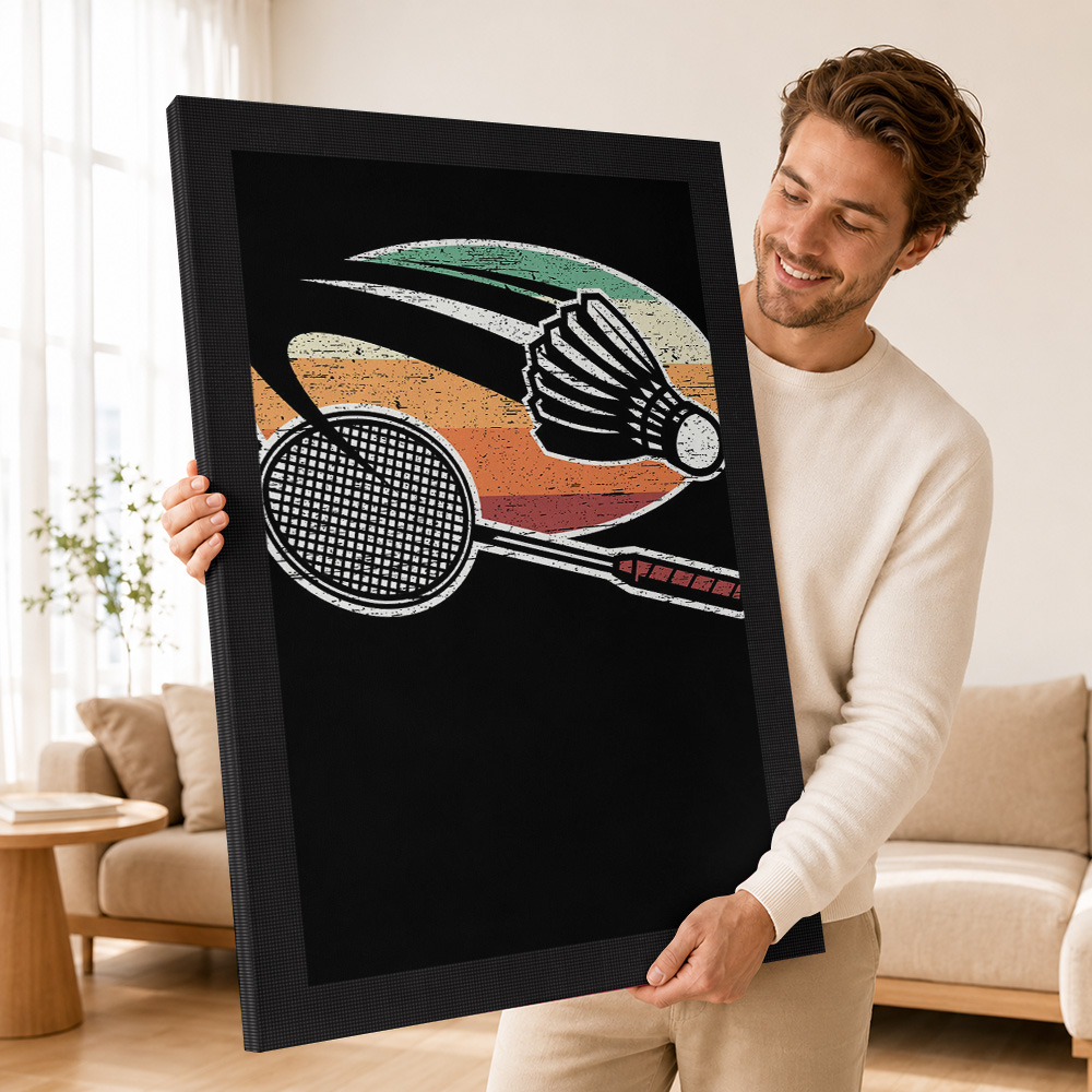 Badminton Canvas Painting Post - Badminton Photo review and price