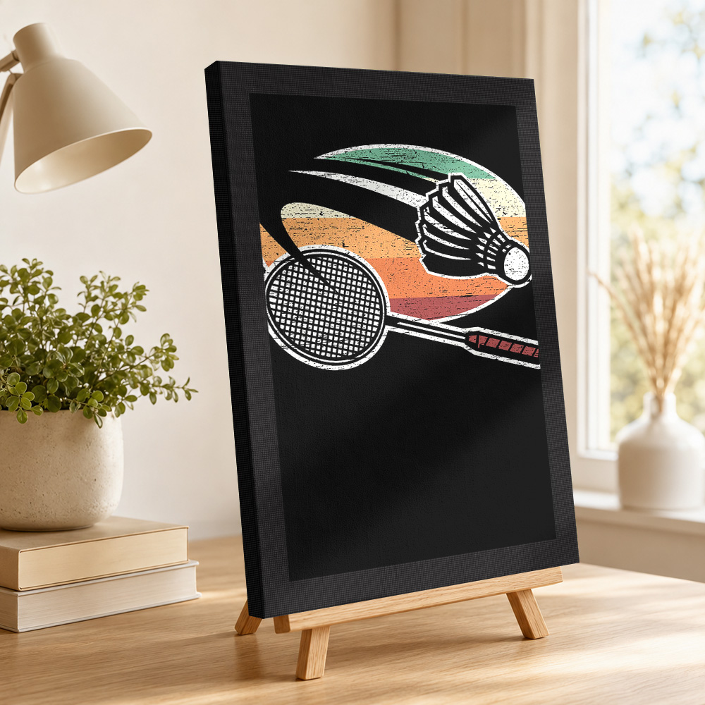 Badminton Canvas Painting Post - Badminton Photo review and price