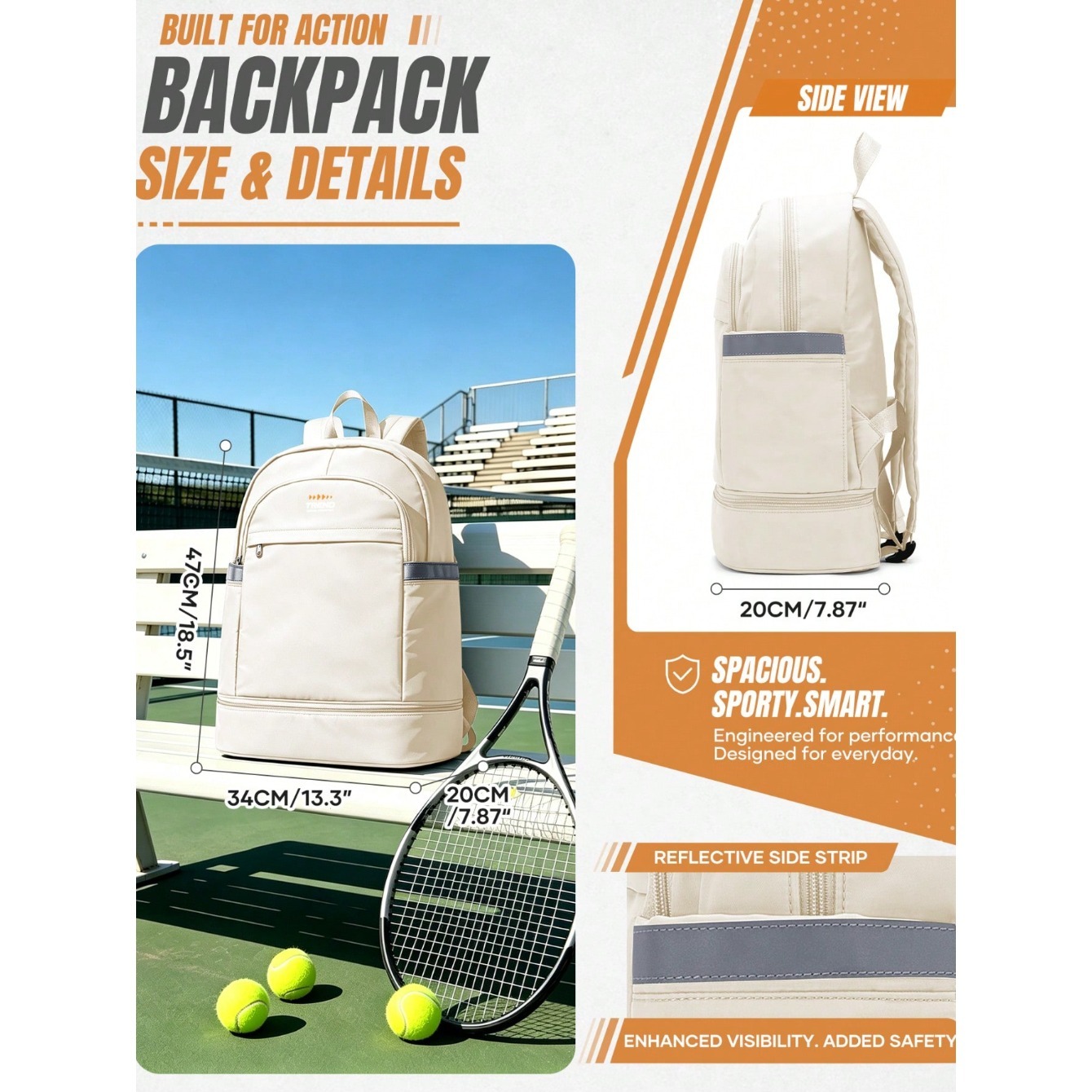 Casual Women's Backpack, Minim - Badminton Shoes review and price
