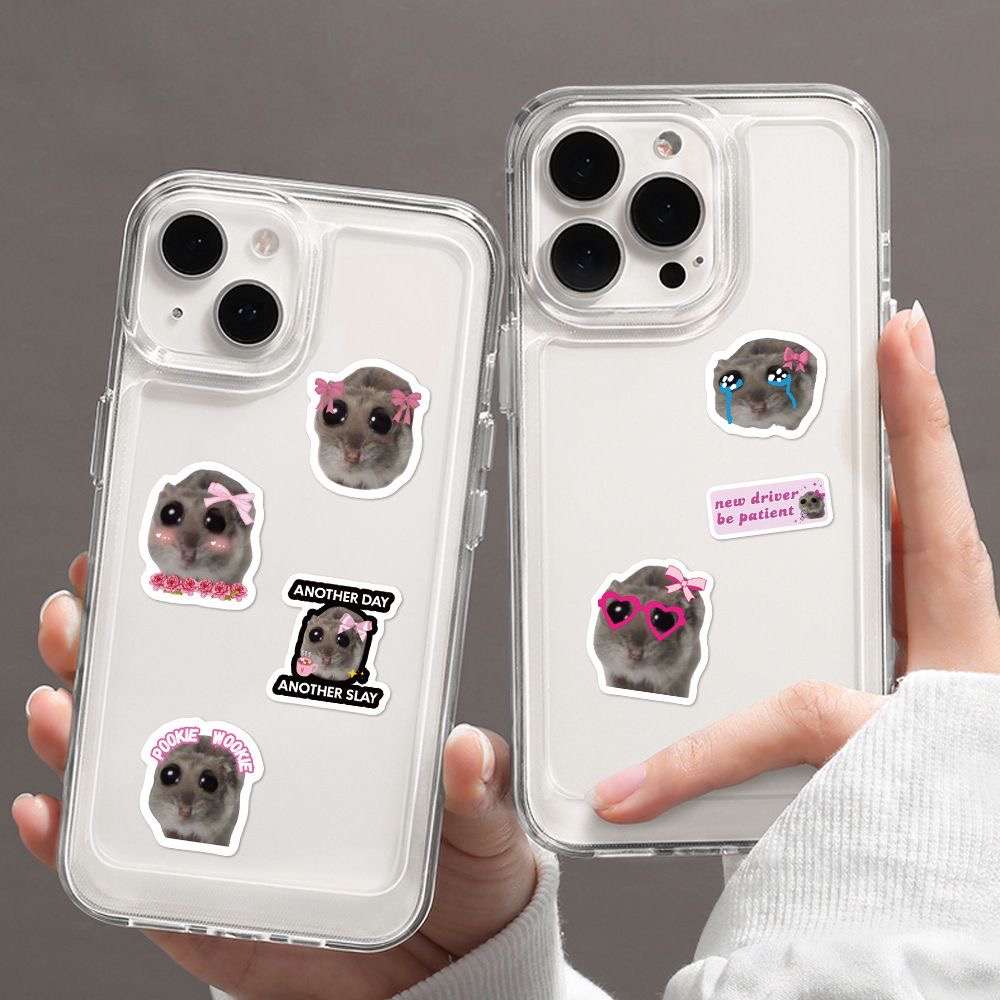 100-500pcs Ins Sad Hamster Car - Badminton Meme review and price