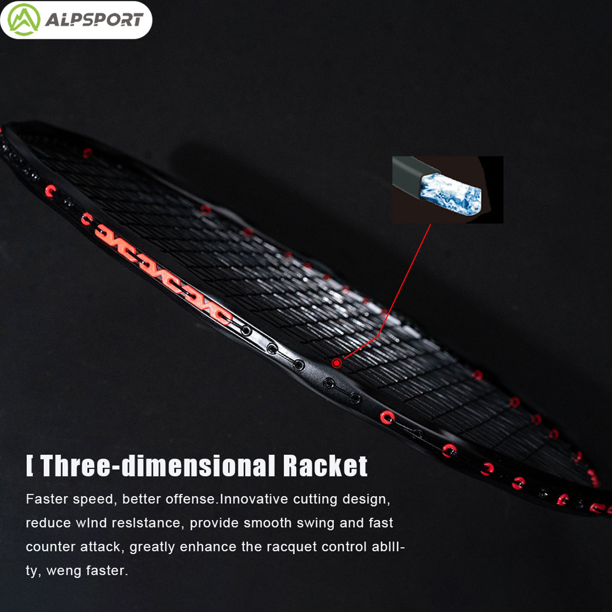 Alpsport MH-V5 5U 75g Wave Leg - Badminton Bwf review and price