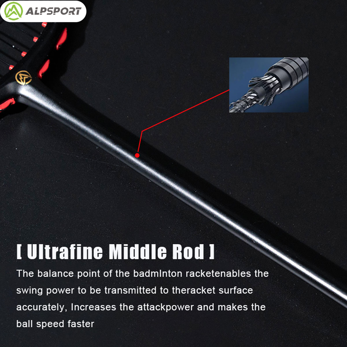 Alpsport MH-V5 5U 75g Wave Leg - Badminton Bwf review and price