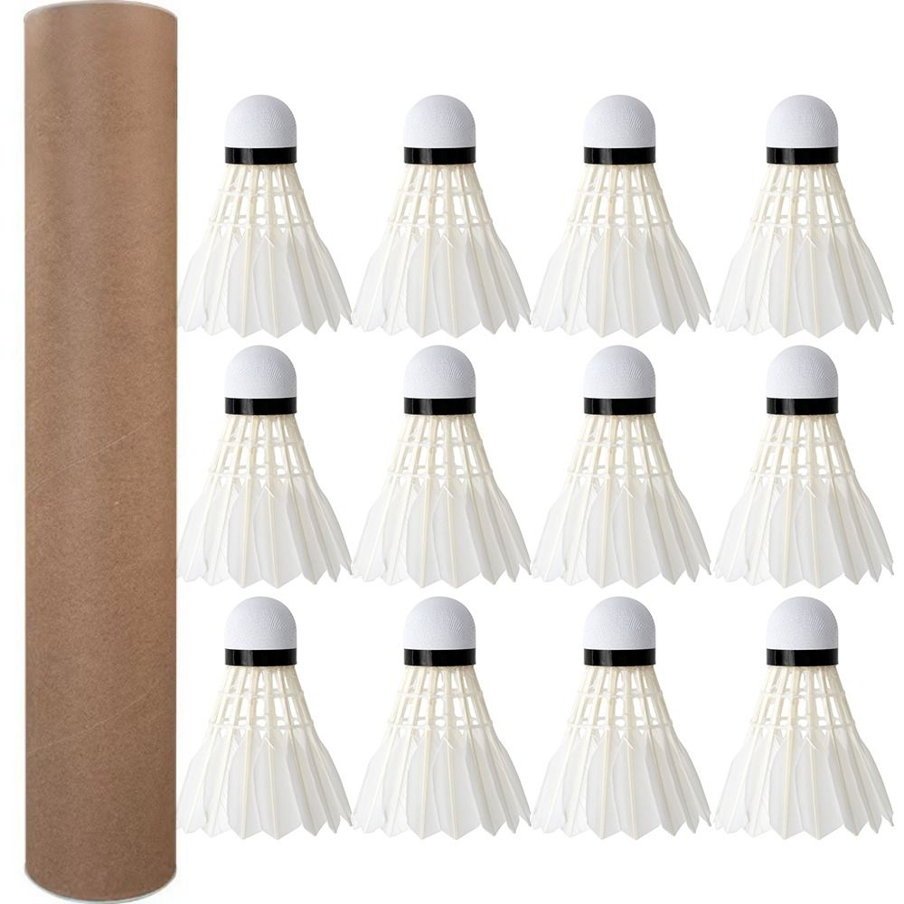 3/6/12Pcs New White Badminton  - Badminton Bwf review and price