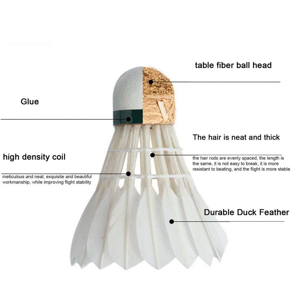 3/6/12Pcs New White Badminton  - Badminton Bwf review and price
