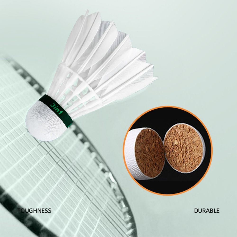 3/6/12Pcs New White Badminton  - Badminton Bwf review and price