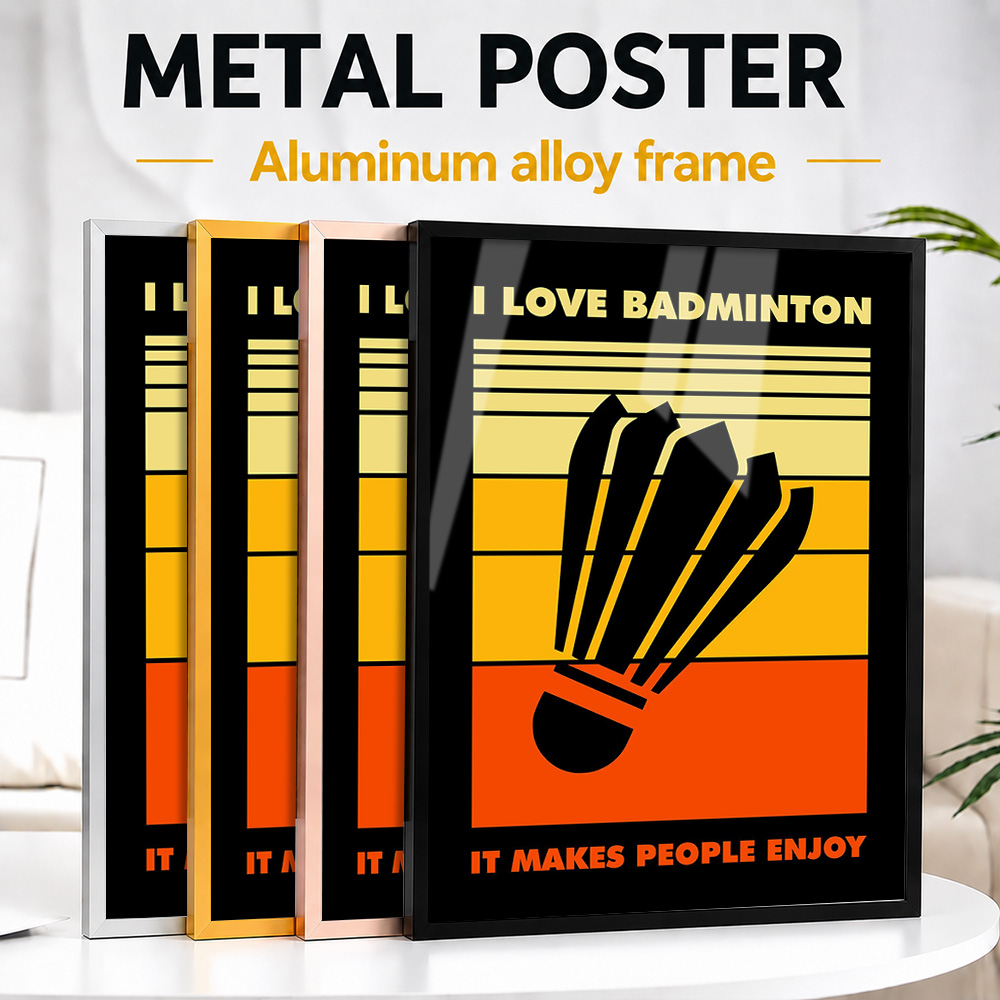 Badminton Metal Poster With Al - Badminton Photo review and price