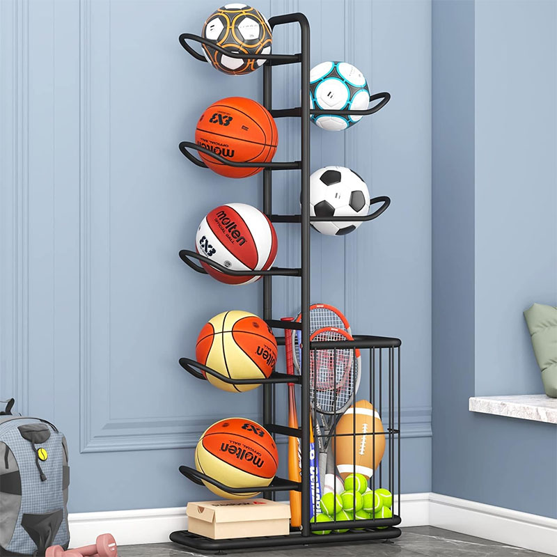 Sports Ball Storage Rack Baske - Badminton Bwf review and price