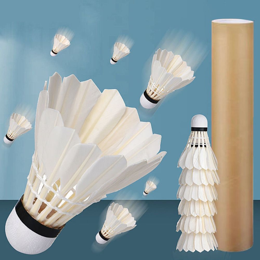 3/6/12Pcs New White Badminton  - Badminton Bwf review and price